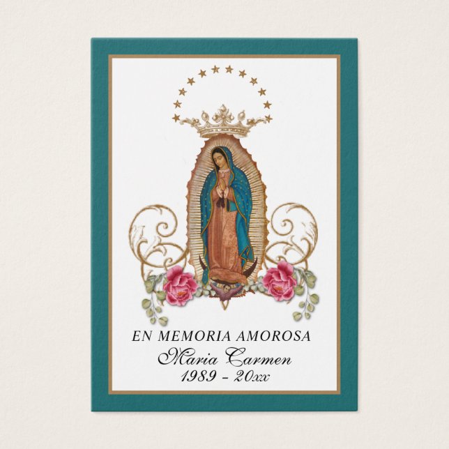 Nossa Senhora de Guadalupe Funeral Espanhola Santa (Frente)