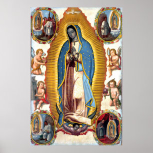 Nossa Senhora de Guadalupe Poster