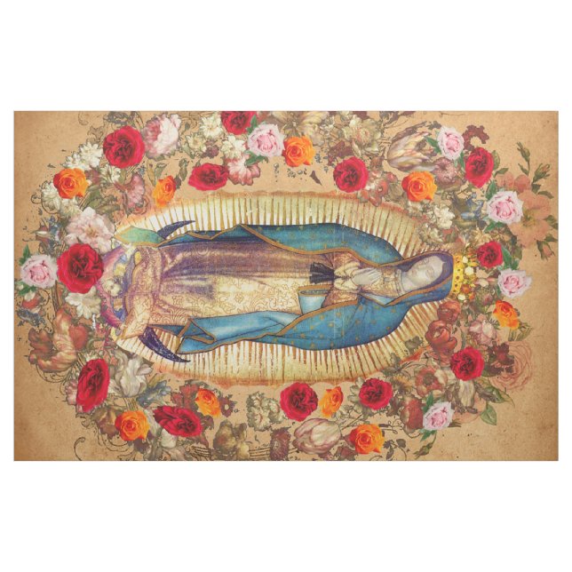 Nossa Senhora de Guadalupe Rosa 206 Tecido (Fat Quarter)