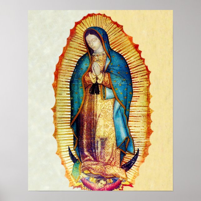 Nossa Senhora de Guadalupe Tilma Réplica A Poster (Frente)