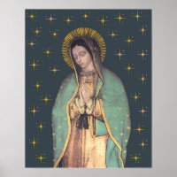 Nossa Senhora de Guadalupe Virgem Maria Poster