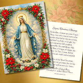 Nossa Senhora de Natal Memorare Oração Poinsettia