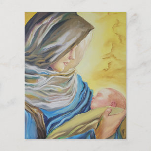 Nossa Senhora do Silêncio segurando Jesus bebê