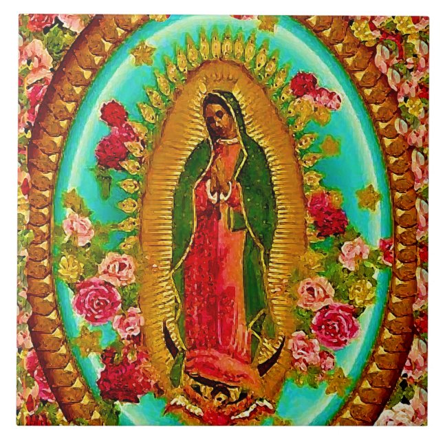 Nossa Senhora Guadalupe Santo Virgem Mexicana Mari (Frente)