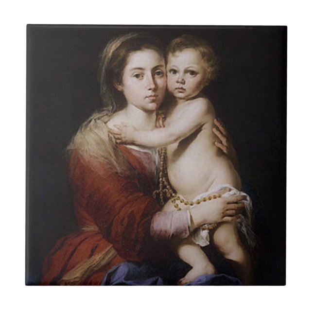 Nossa Senhora Virgem Maria do Azulejo Rosário Cerâ (Frente)