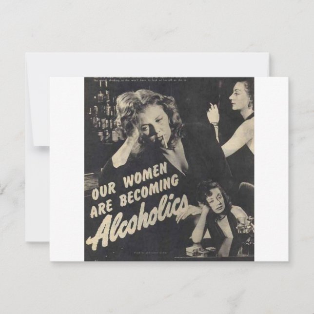 Nossas mulheres estão se tornando alcoólatras! (Frente)