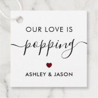 Nosso Amor é Popping, Etiqueta de Pipoca, Favor de