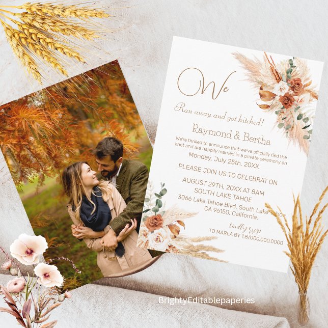 Nosso Anúncio de Elopemento da Boêmia (Criador carregado)