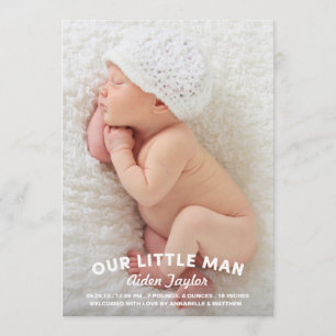 Nosso anúncio pequeno do nascimento do homem