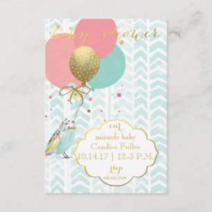 Nosso bebê milagre - Convite para Chás