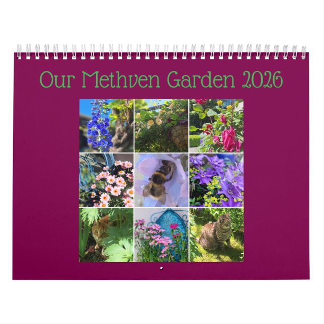 Nosso Calendário de Jardim Methven 2026 (Capa)