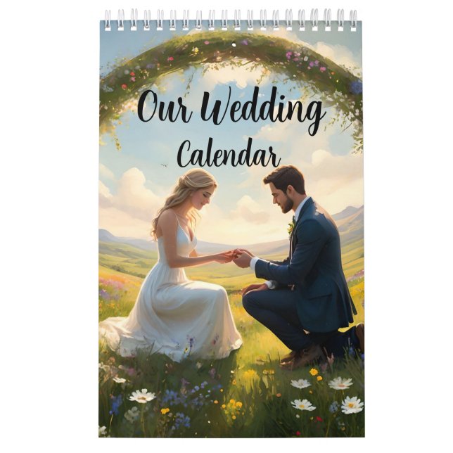 Nosso Calendário Personalizável De Casamento, (Capa)