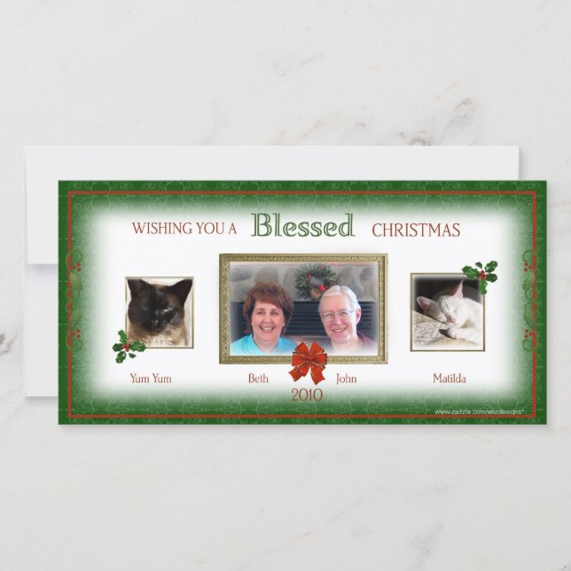 Nosso Cartão com fotos de Natal Juntos (Frente)