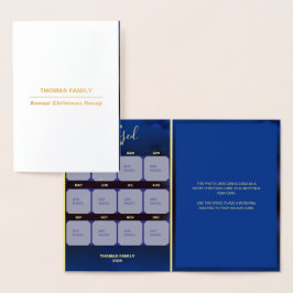 Nosso Cartão de Foto de Férias 12 Anos Abençoado