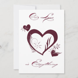 nosso cartão de Namorados de amor