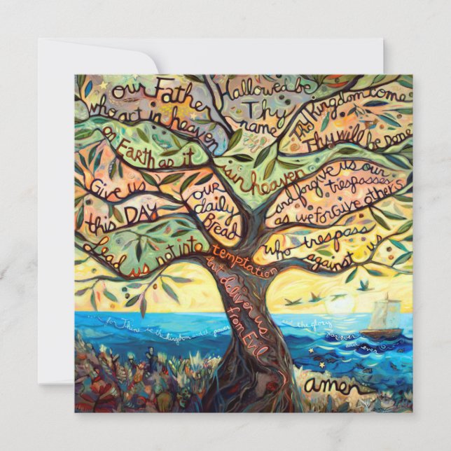 Nosso cartão do quadrado do pai com parte traseira (Frente)