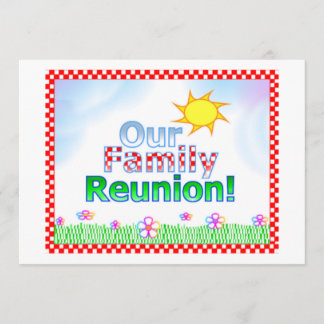Nosso convite da reunião de família