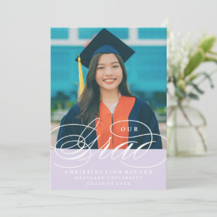 NOSSO CONVITE DE GRADUAÇÃO ELEGANTE SCRIPT   CONVI