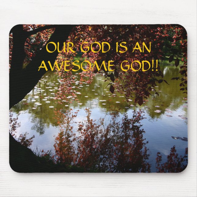 NOSSO DEUS É UM DEUS IMPRESSIONANTE!! … Mousepads (Frente)