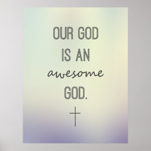 Nosso deus é um poster inspirado do deus