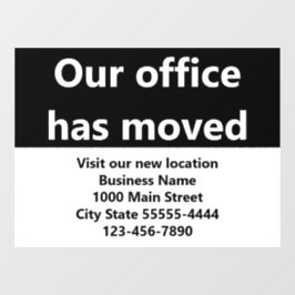 Nosso Escritório Mudou de Endereço Anúncio de Muda