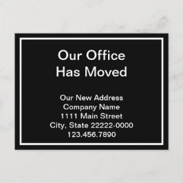 Nosso Escritório Mudou de Endereço Anúncio Preto e