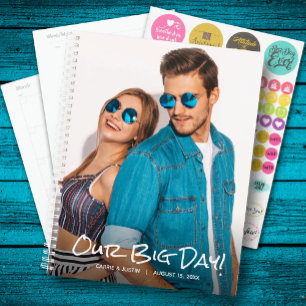 Nosso Grande Dia Personalizado Foto Planejador de