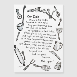 Nosso ímã de cozinha para cozinheiros