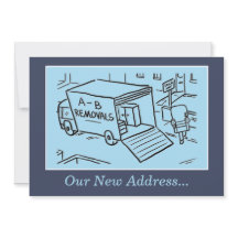 Nosso Novo Cartão de Anúncio de Endereço.