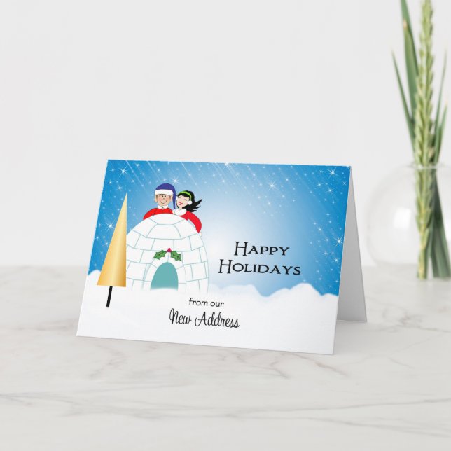 Nosso Novo Cartão de Natal de Endereço (Frente)