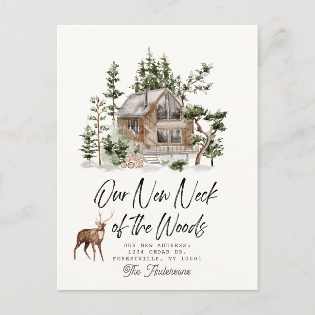 Nosso Novo Pescoço da Floresta Movendo o Anúncio (Frente)