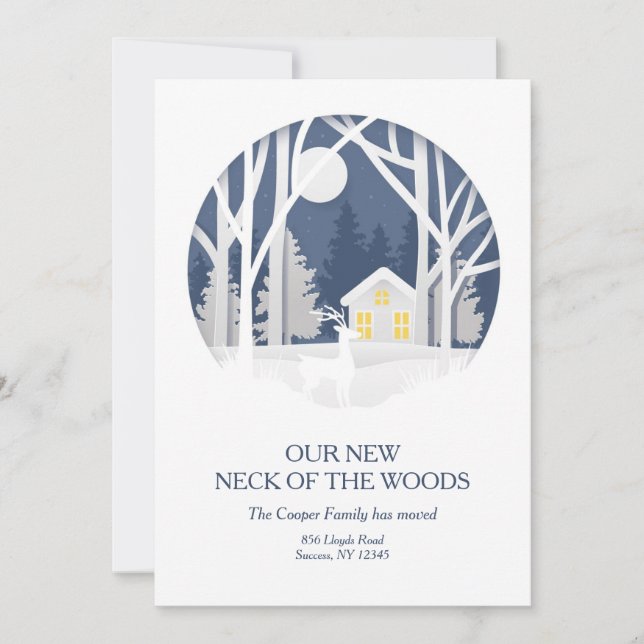 Nosso Novo Pescoço da Floresta Movendo o Anúncio (Frente)