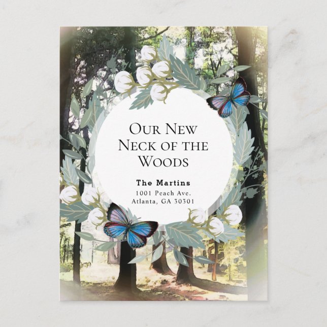 Nosso Novo Pescoço da Floresta Movendo o Anúncio (Frente)