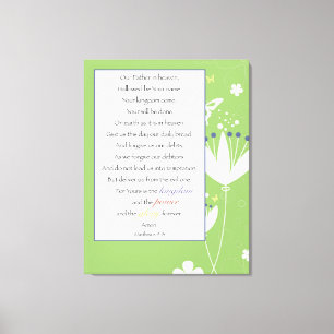 Nosso pai no céu 11"" canvas x14