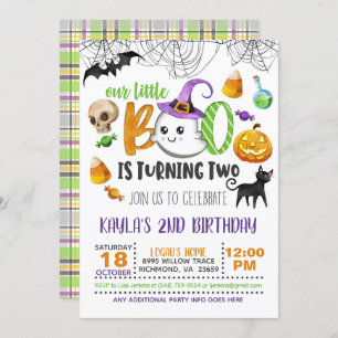 Nosso Pequeno Boo está transformando o convite de