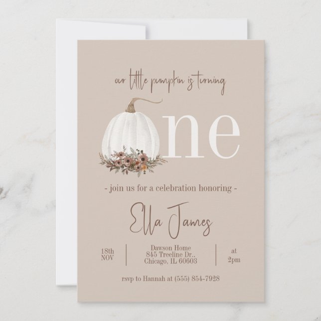 Nosso Pequeno Convite Para Aniversário (Frente)