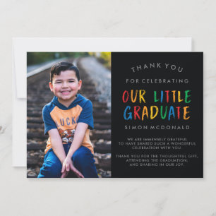 NOSSO PEQUENO GRADUADO CARTÃO DE AGRADECIMENTO D
