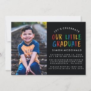 NOSSO PEQUENO GRADUADO CONVITE DE FESTA DE FORMA