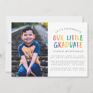 NOSSO PEQUENO GRADUADO CONVITE DE FESTA DE FORMA