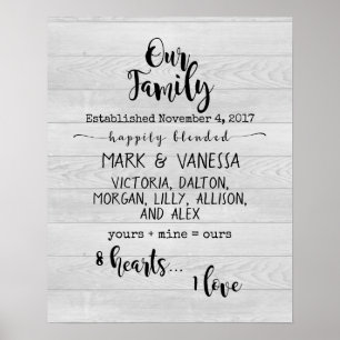 Nosso poster {misturado} da família