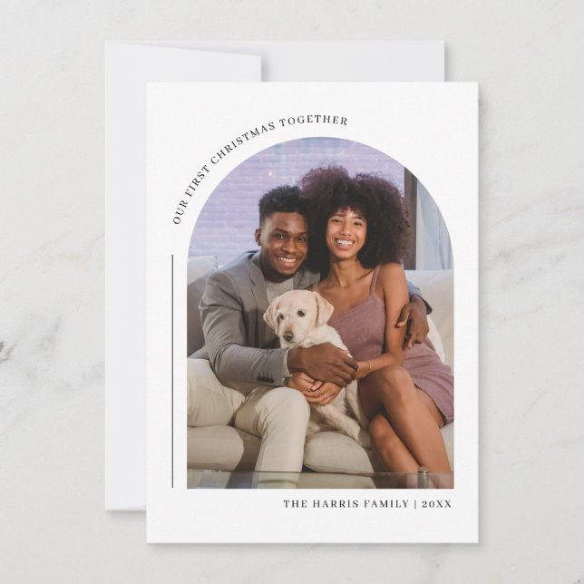 Nosso primeiro Cartão com fotos de Natal juntos (Frente)