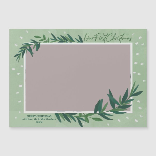 Nosso Primeiro Cartão De Foto Magnético Botânico D (Frente)