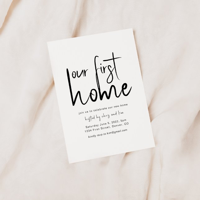 Nosso primeiro Convite de festas de lar (Criador carregado)