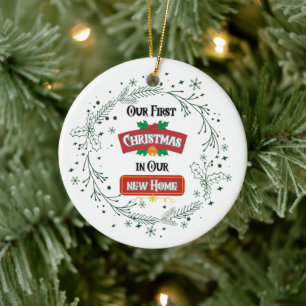 Nosso Primeiro Natal em Nossa Nova Casa Enfeite