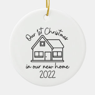 Nosso Primeiro Natal em Nosso Novo Ornamento Domés