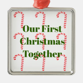 Nosso Primeiro Natal Junto Com O Ornamento Cerâmic
