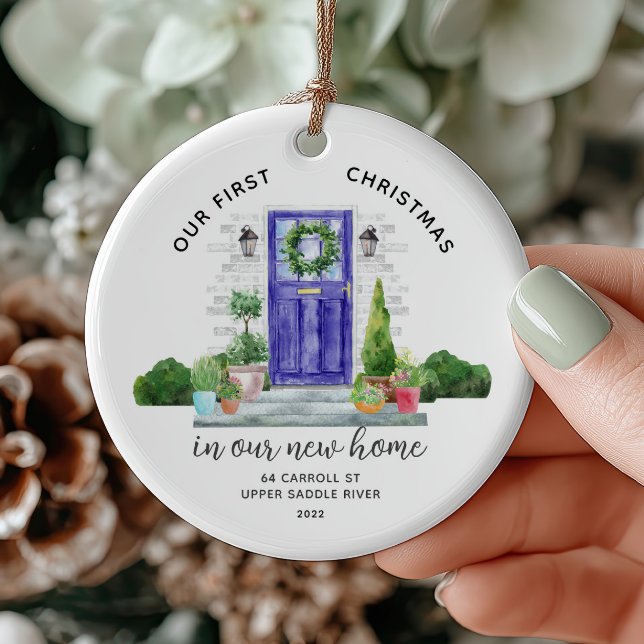 Nosso Primeiro Natal Novo Ornamento Cerâmico da Ca (Criador carregado)