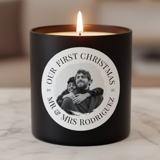 Nosso Primeiro Natal – Senhor e Senhora Adesivo de (Criador carregado)