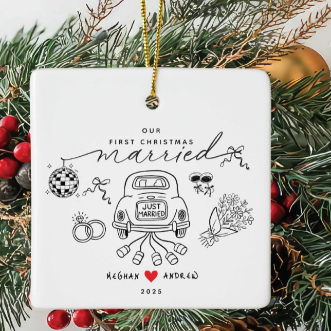 Nosso Primeiro Ornamento Casado de Natal (Criador carregado)