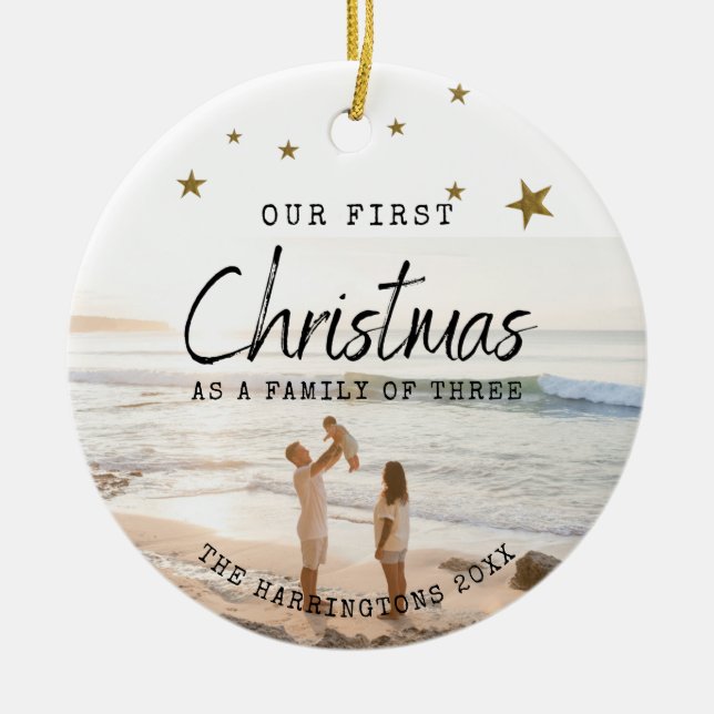 Nosso primeiro ornamento cerâmico de Natal (Frente)